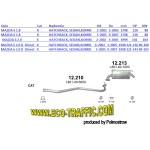 Ауспух 12.213 ALU ЗАДНО ГЪРНЕ MAZDA 6 1.8/2.0/2.3 16V /23080/ 12,213/ АУСПУСИ POLMOSTROW